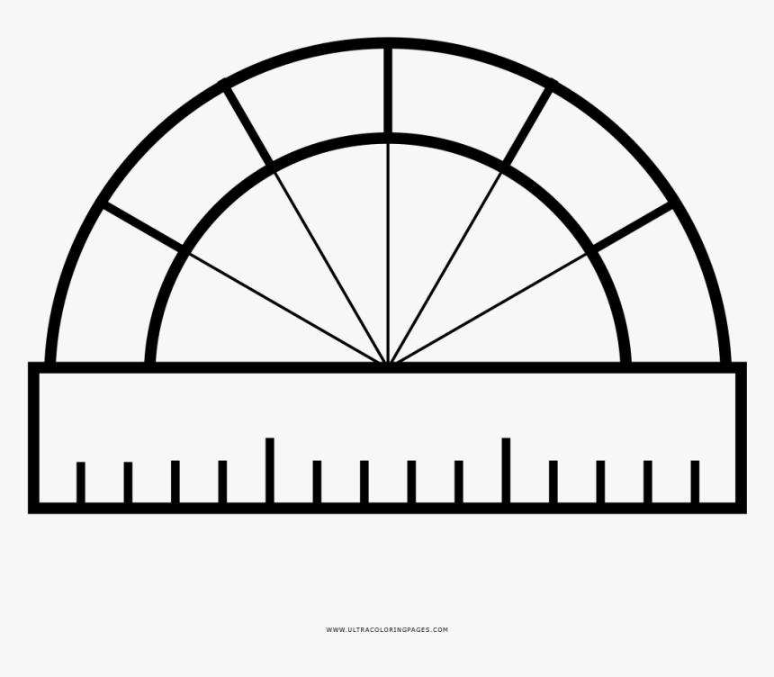 Protractor Coloring Page - Teddy Bear Drawing Face, HD Png Download, Free Download