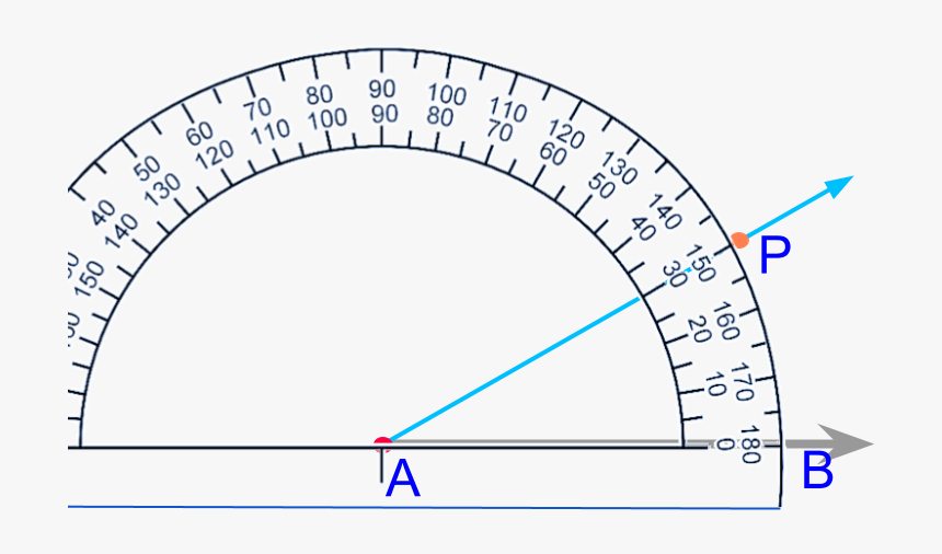 Angle With Protractor - Protractor Print Out, HD Png Download, Free Download