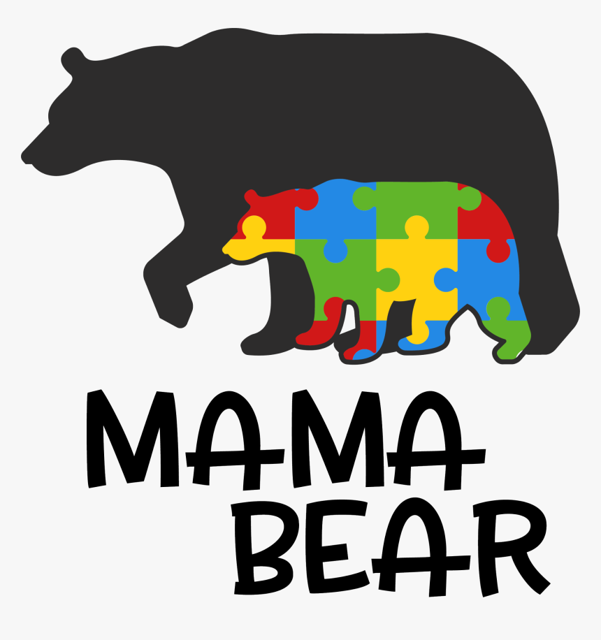 Transparent Momma Bear Clipart - Mama Bear Autism Mug, HD Png Download, Free Download