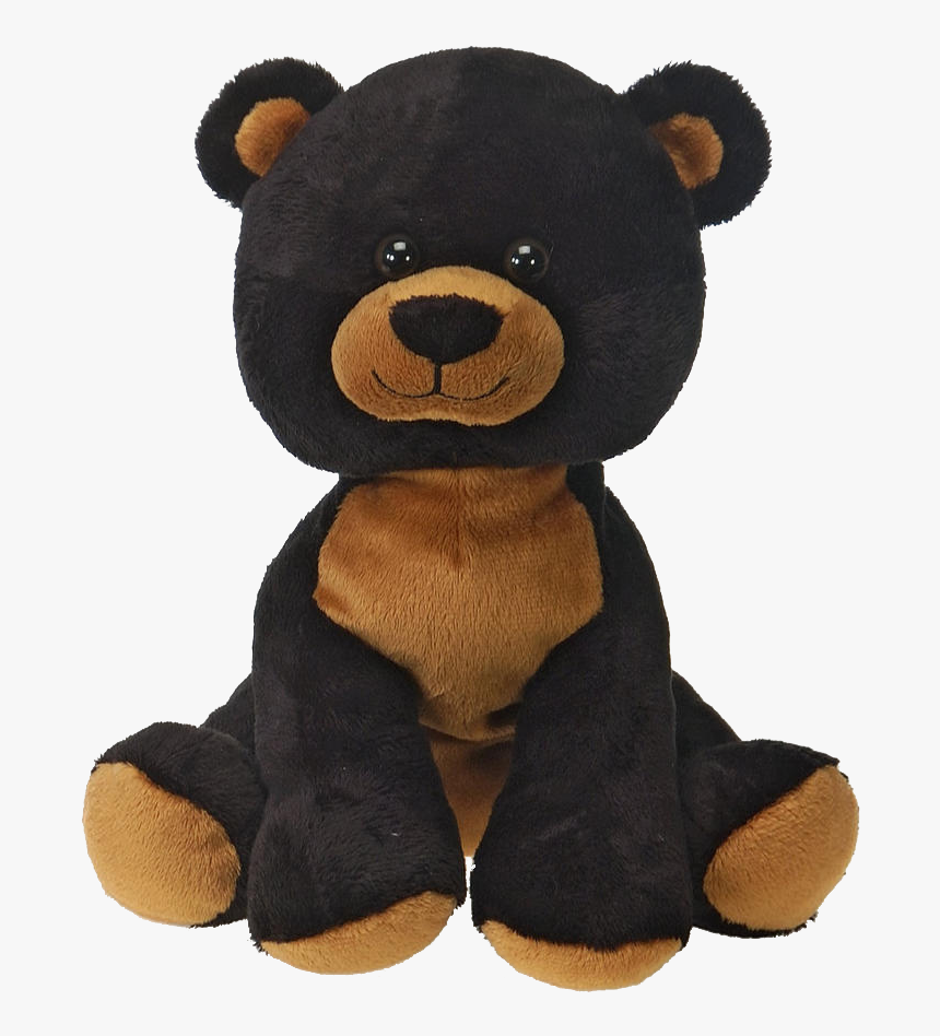 Sitting Black Bear Plush Fiesta 16 Inches - Black Stuffed Bear, HD Png Download, Free Download