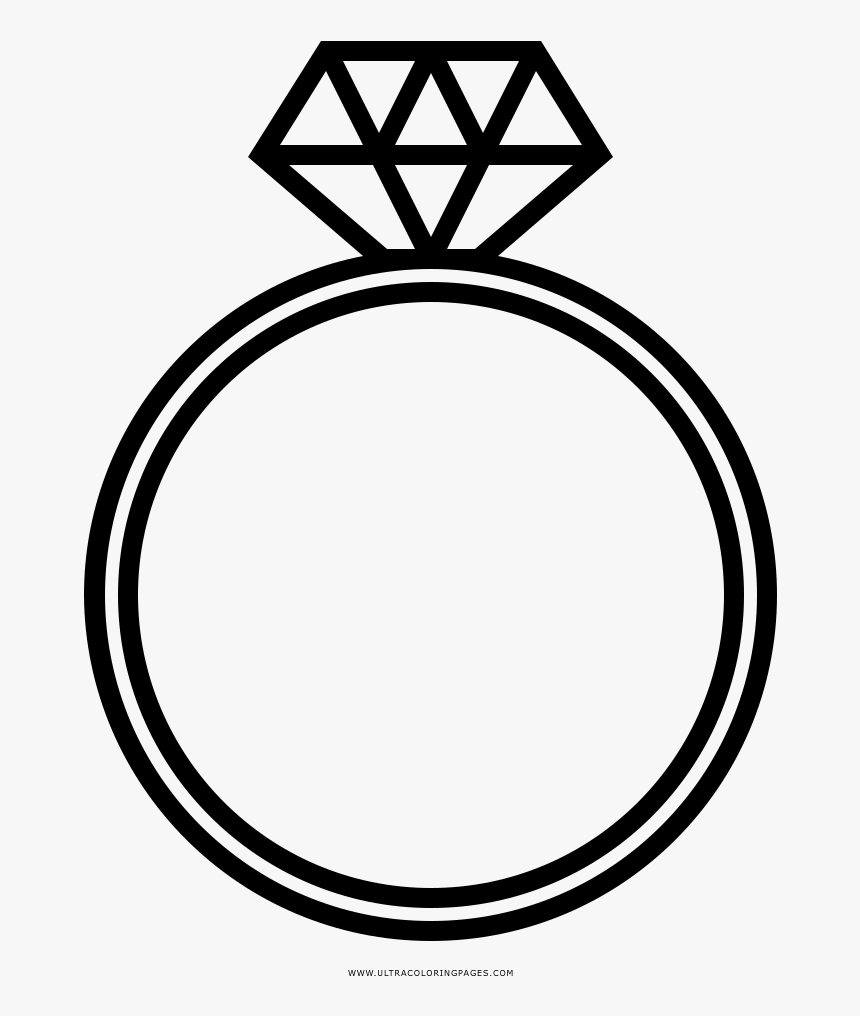 Lip Ring Png - Wedding Ring Drawing, Transparent Png, Free Download