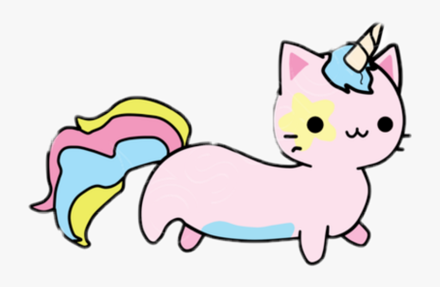 Unicorn Cat Clipart , Png Download - Chat Licorne Kawaii, Transparent Png, Free Download