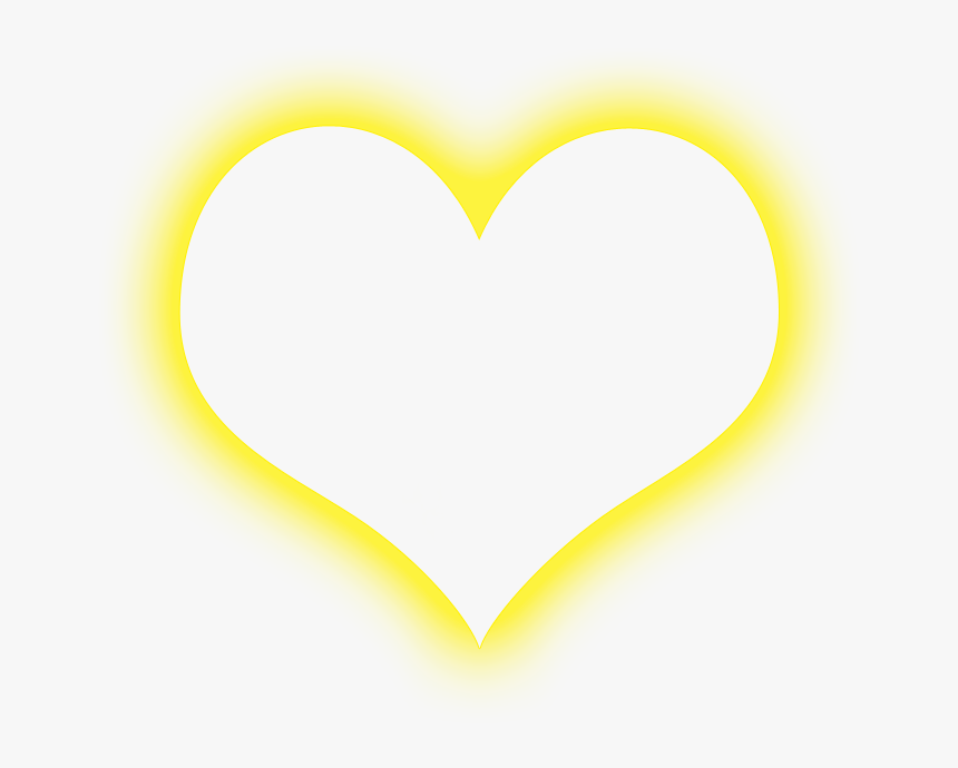 Clip Art Glow Hearts - Glowing Heart Shaped Png, Transparent Png, Free Download