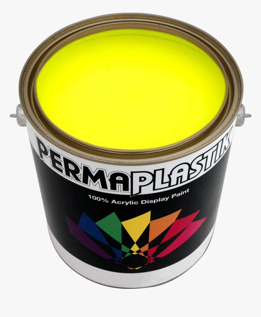 4 L Permaplastik Glow Yellow Web - Acrylic Paint, HD Png Download, Free Download
