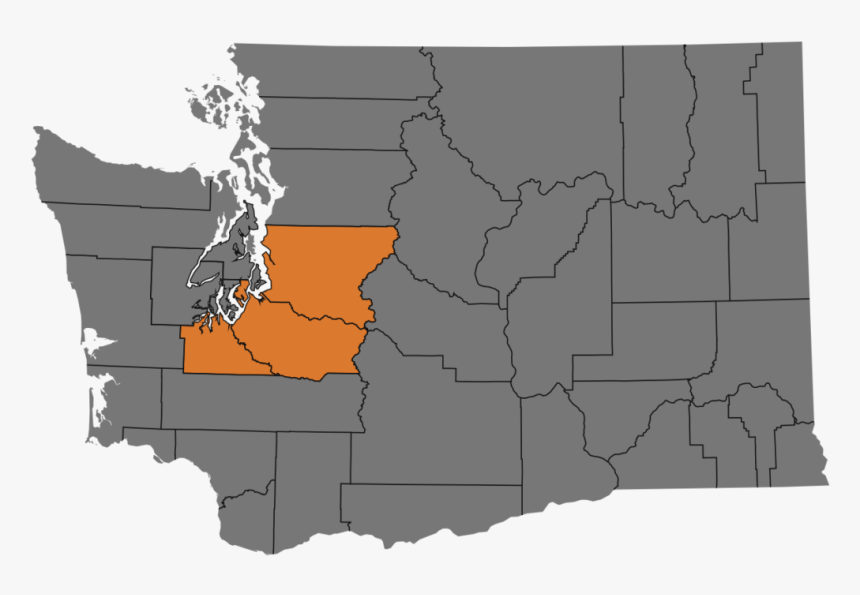 Rambo Total Pest Control Territory Map - Washington State Silhouette Png, Transparent Png, Free Download