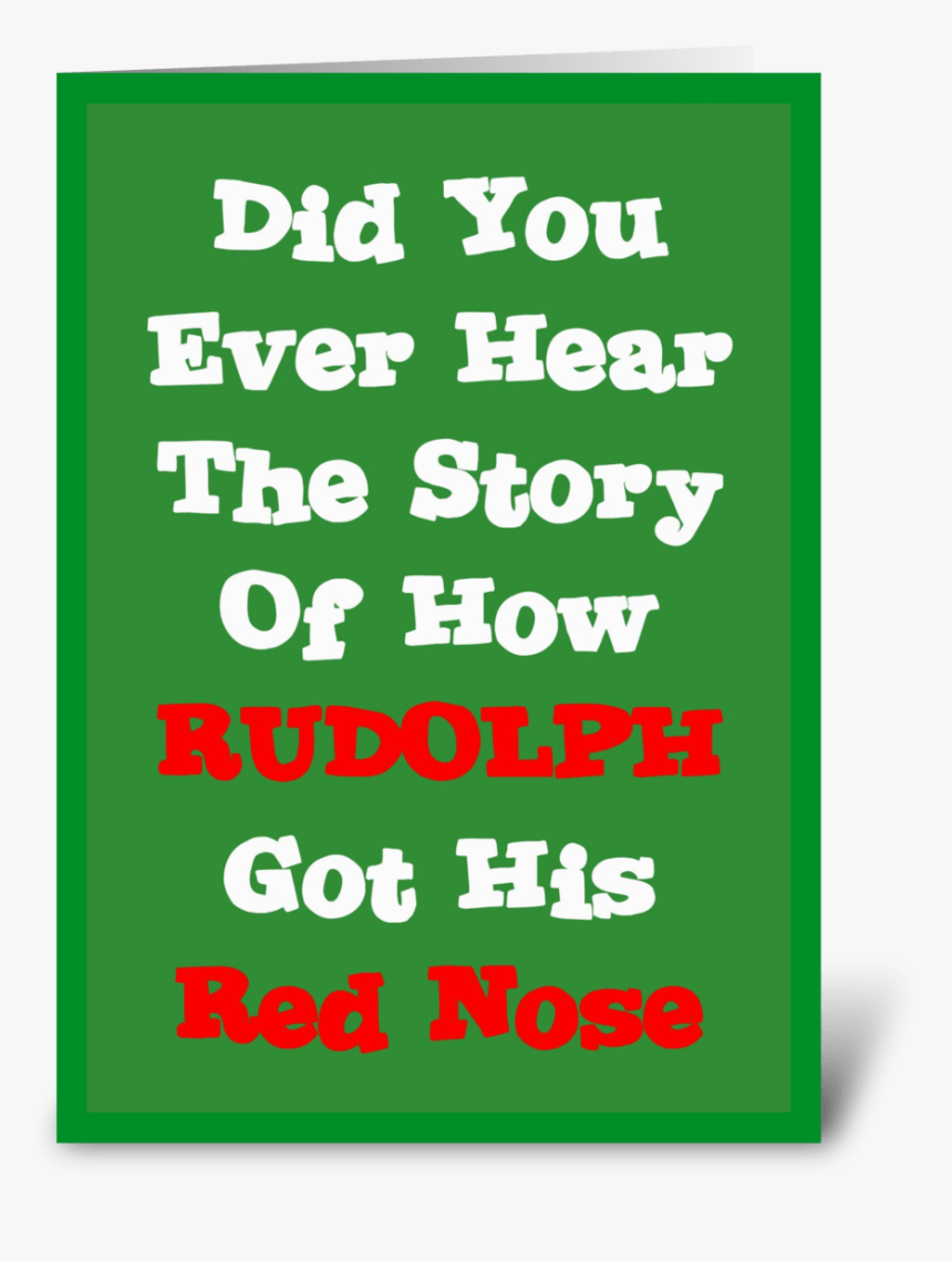 Rudolph"s Red Nose Story Greeting Card - Waffle, HD Png Download, Free Download