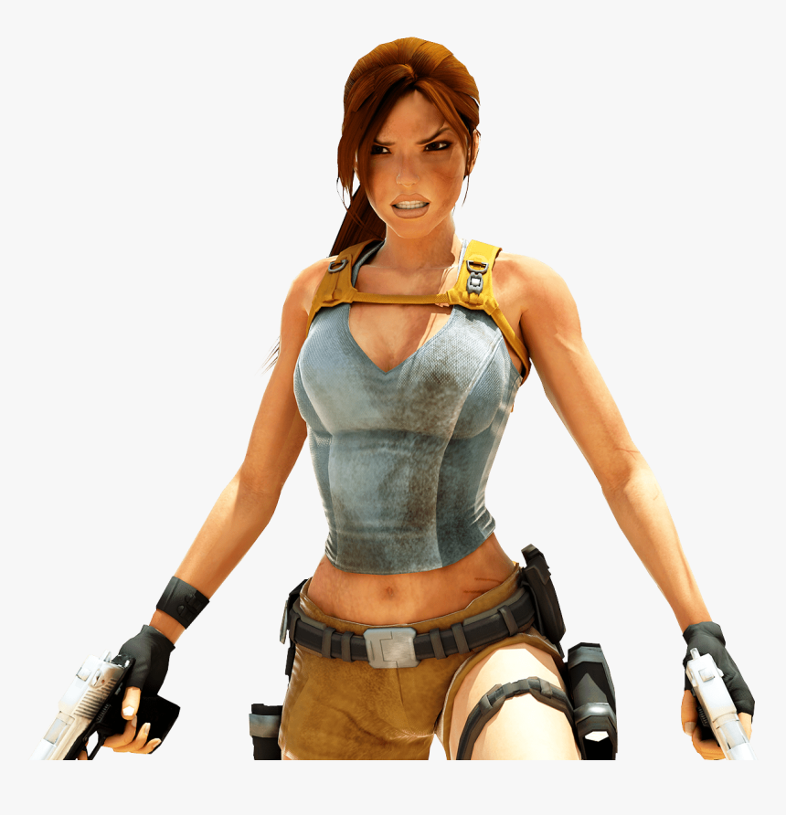 Lara Croft Two Guns - Lara Croft Png, Transparent Png, Free Download