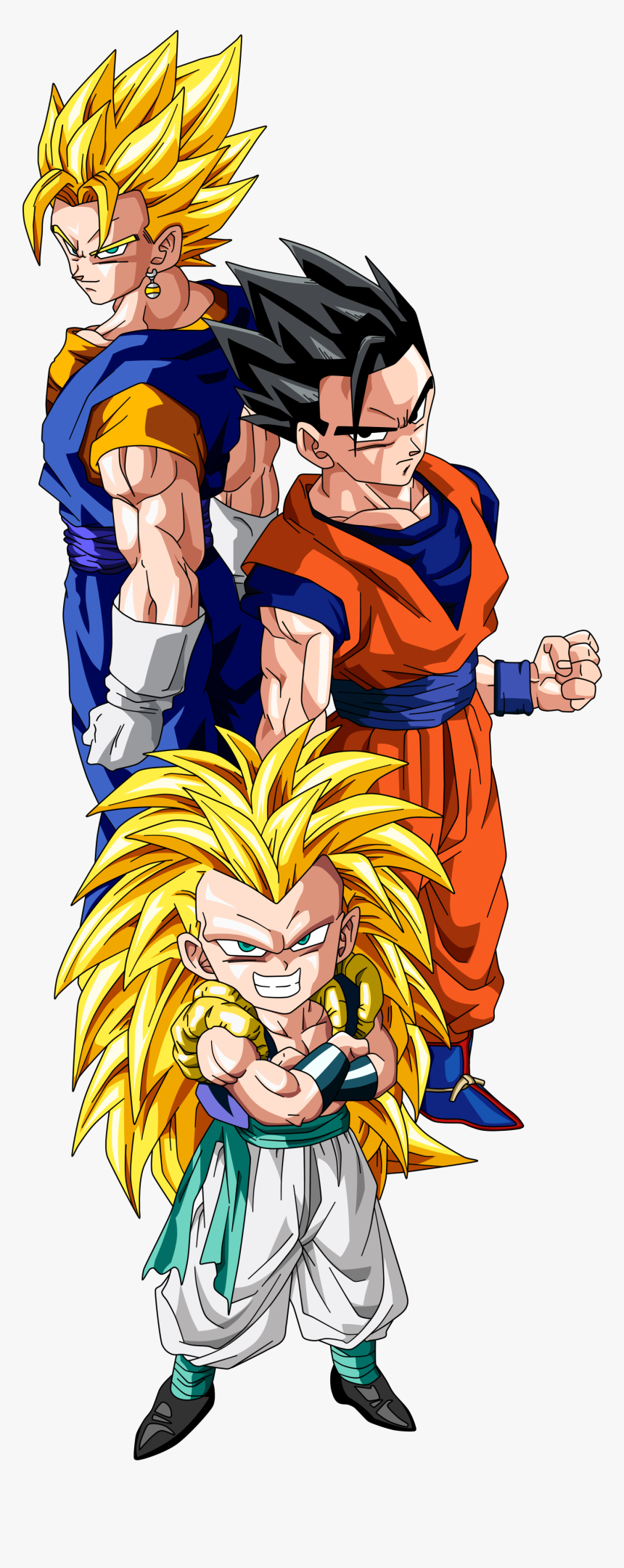 Gotenks - Gotenks Y Vegetto, HD Png Download, Free Download