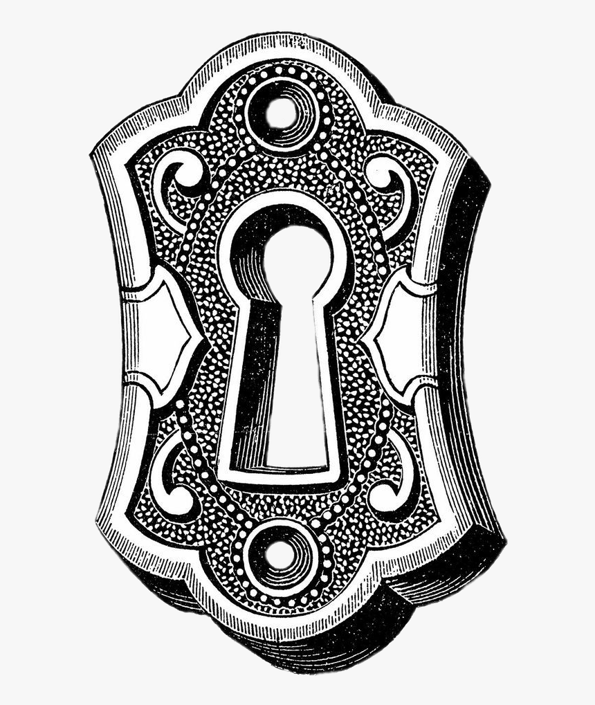 Vintage Keyhole Drawing - Keyhole Clipart, HD Png Download, Free Download