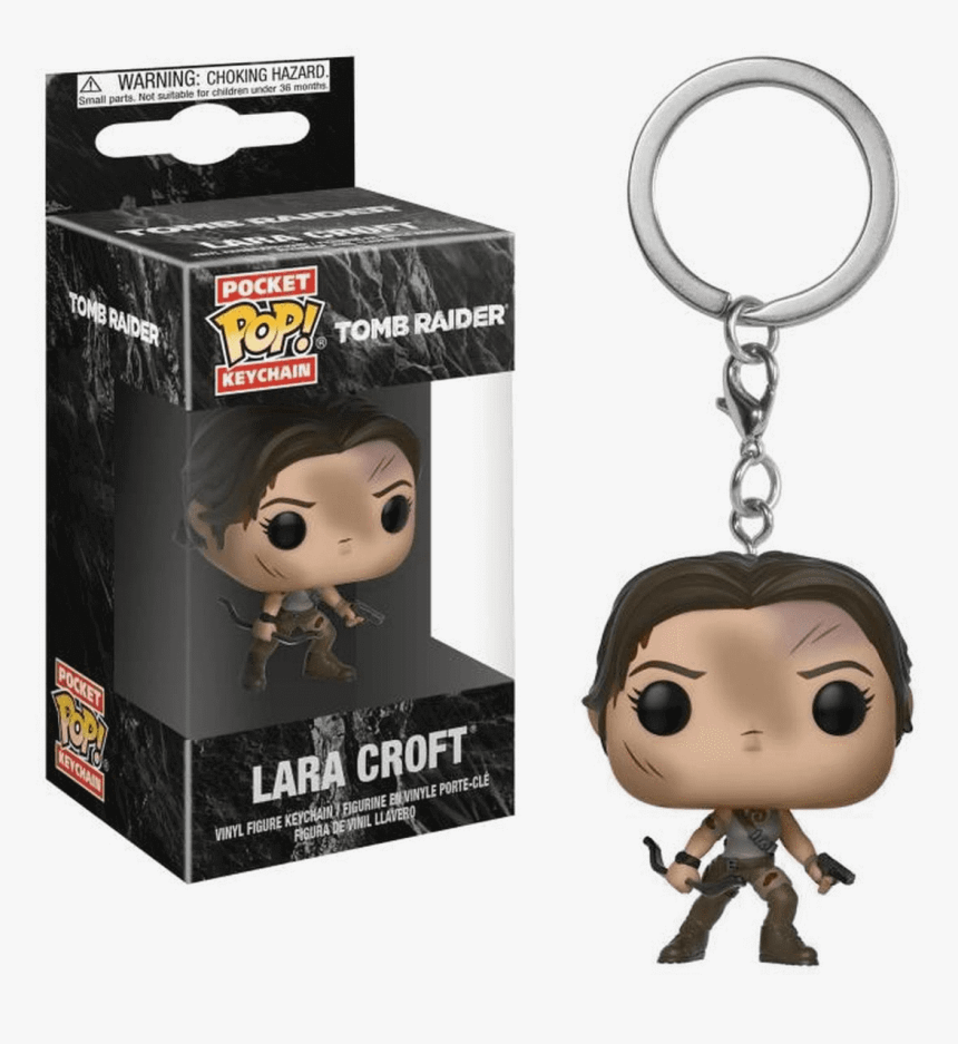 Lara Croft Tomb Raider Pocket Pop Keychain - Funko Pop Lara Croft, HD Png Download, Free Download