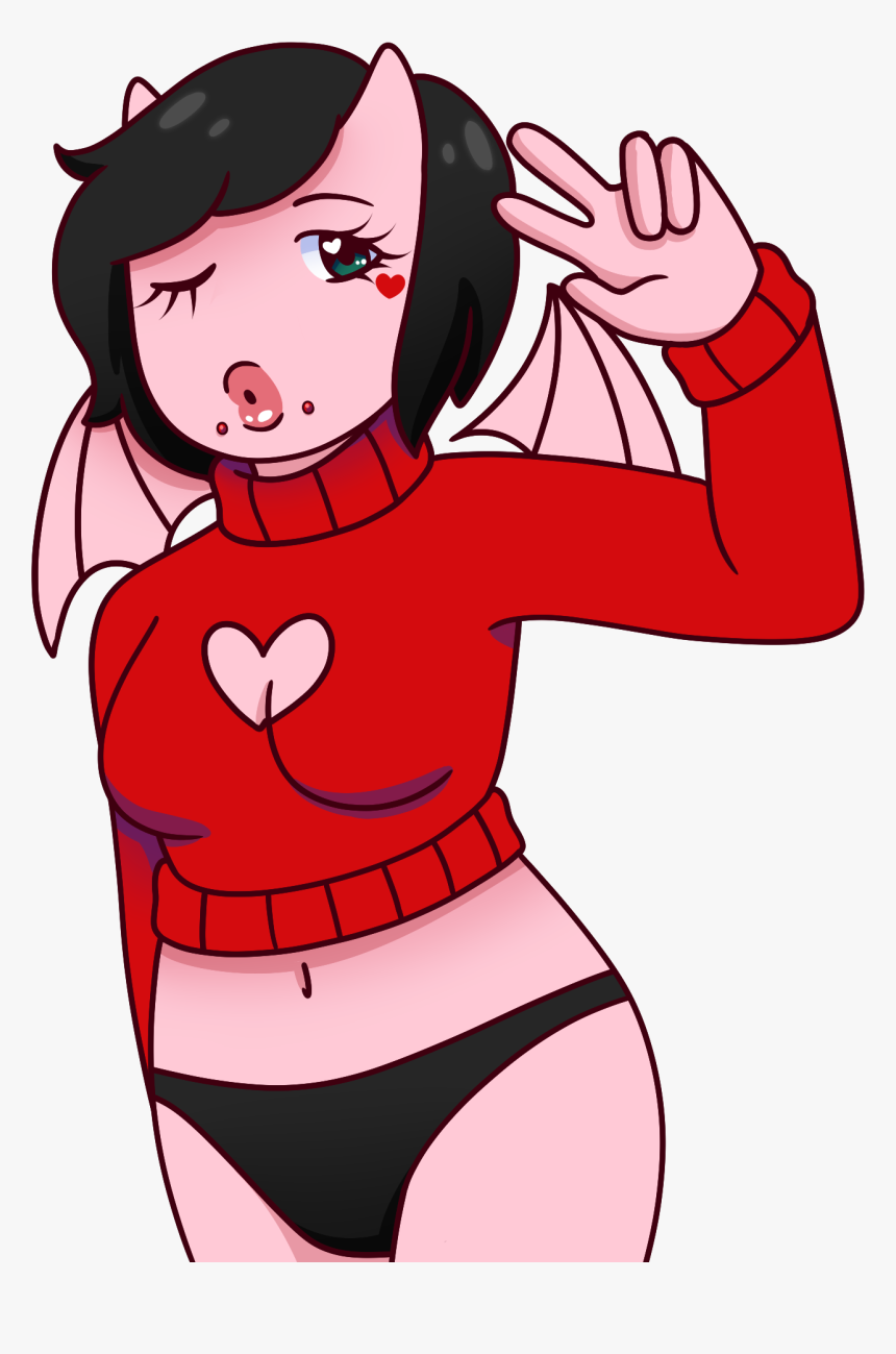 Devil Keyhole Sweater - Cartoon, HD Png Download, Free Download