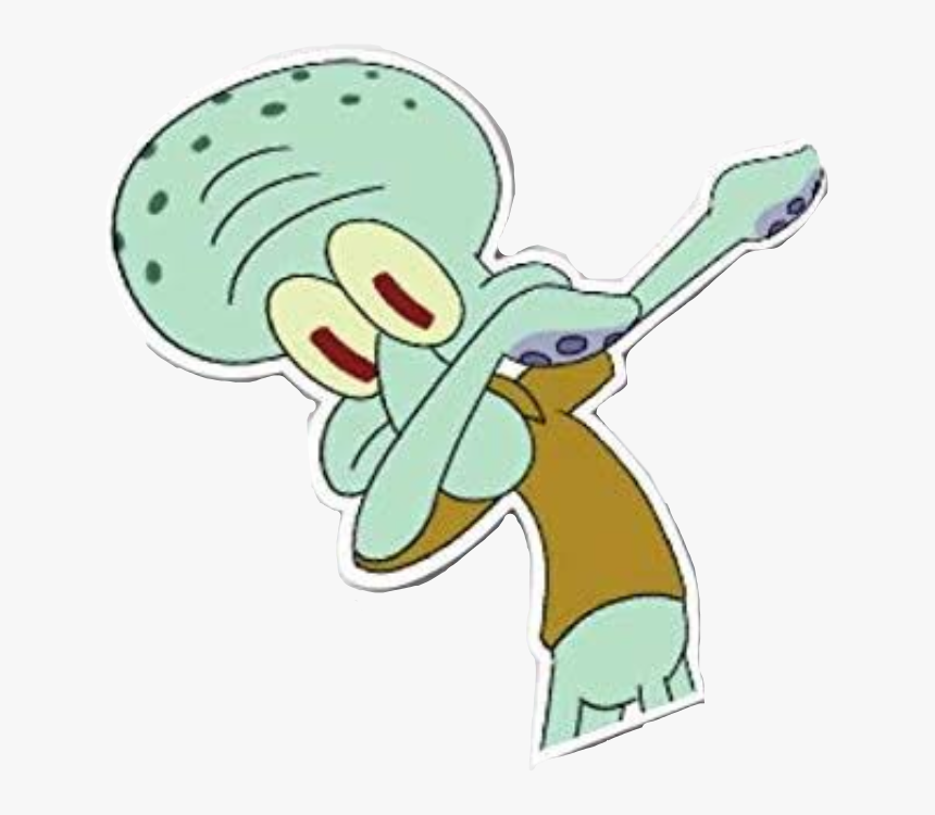 #squidward #dab #freetoedit - Its Wednesday My Dudes Sticker, HD Png Download, Free Download