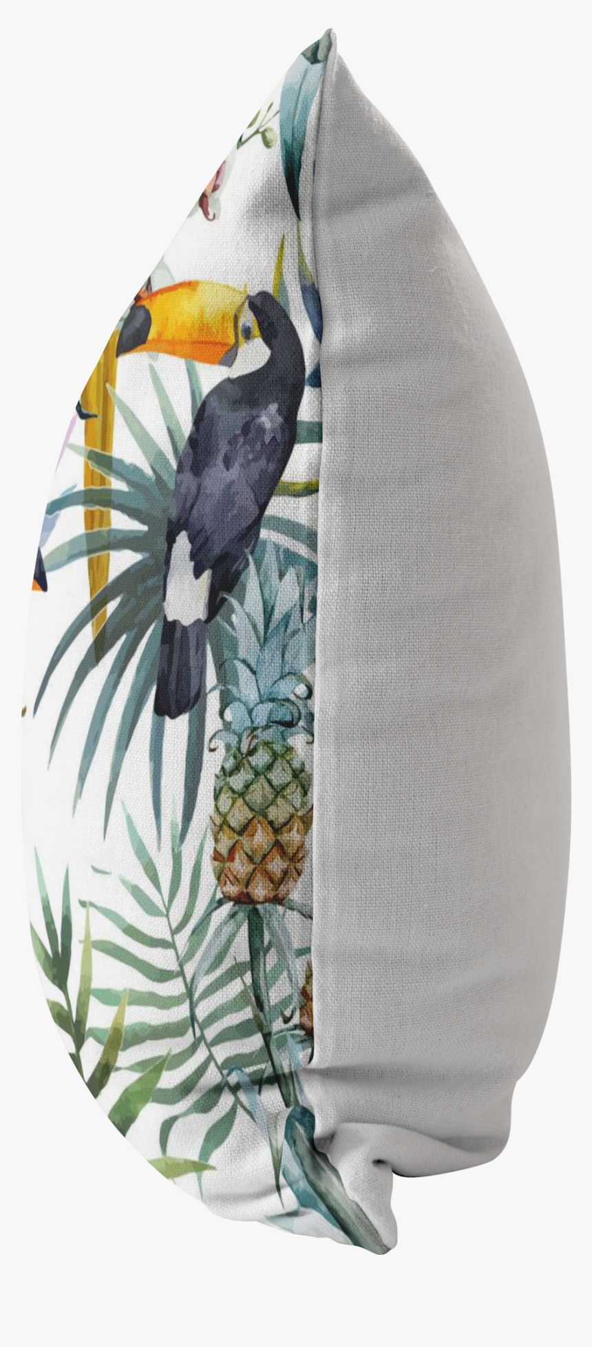 Tropical Plants Flowers Parrot Pillow Graphic Art Cushion, HD Png Download, Free Download