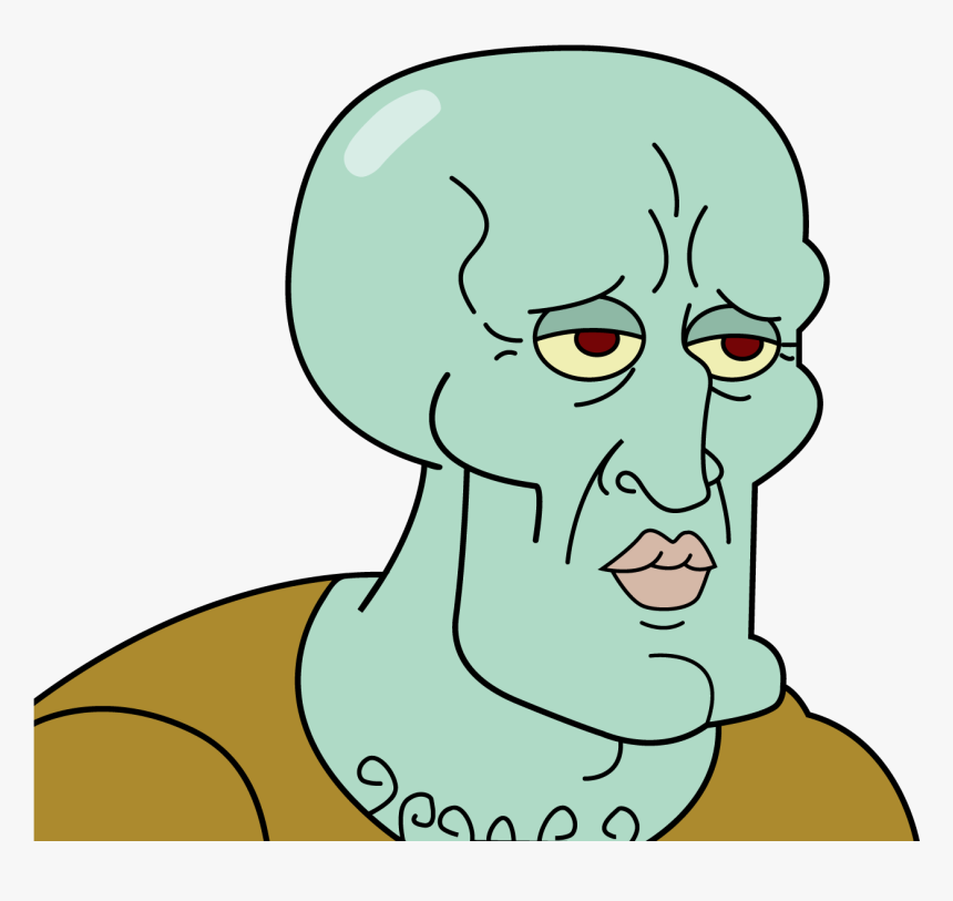 Squidward"s Nose Png - Handsome Squidward Png, Transparent Png, Free Download