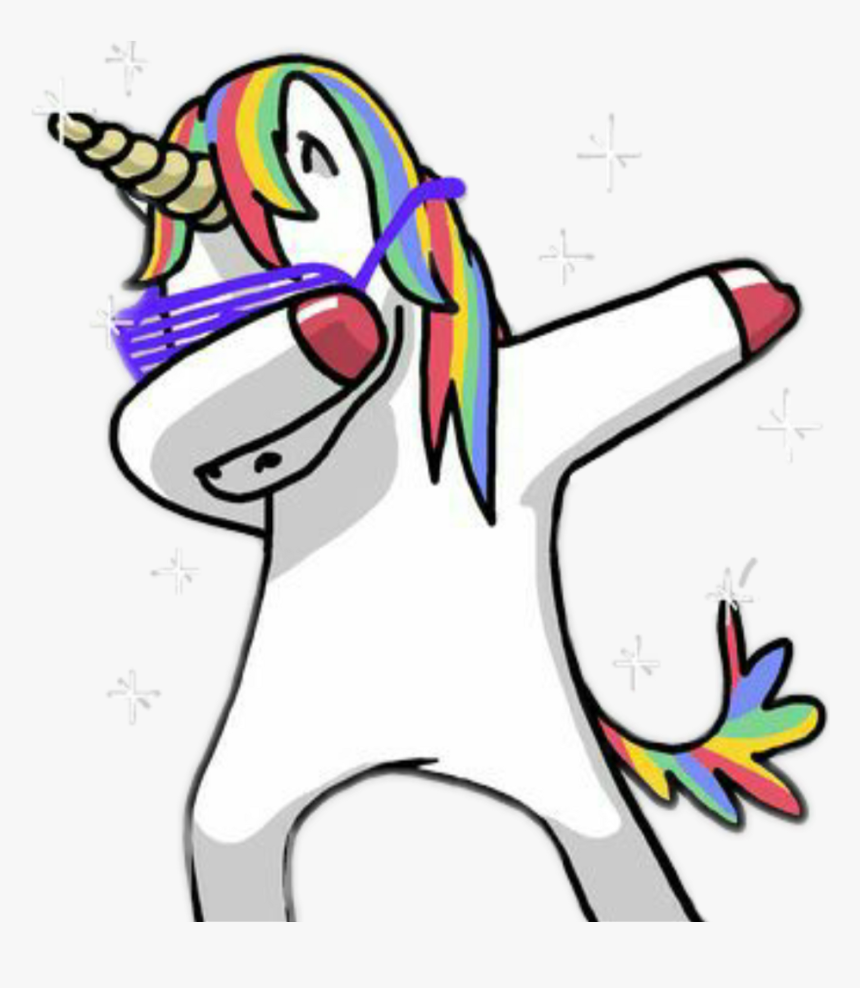 Dabbing Unicorn Png - Dabbing Unicorn Transparent Background, Png Download, Free Download