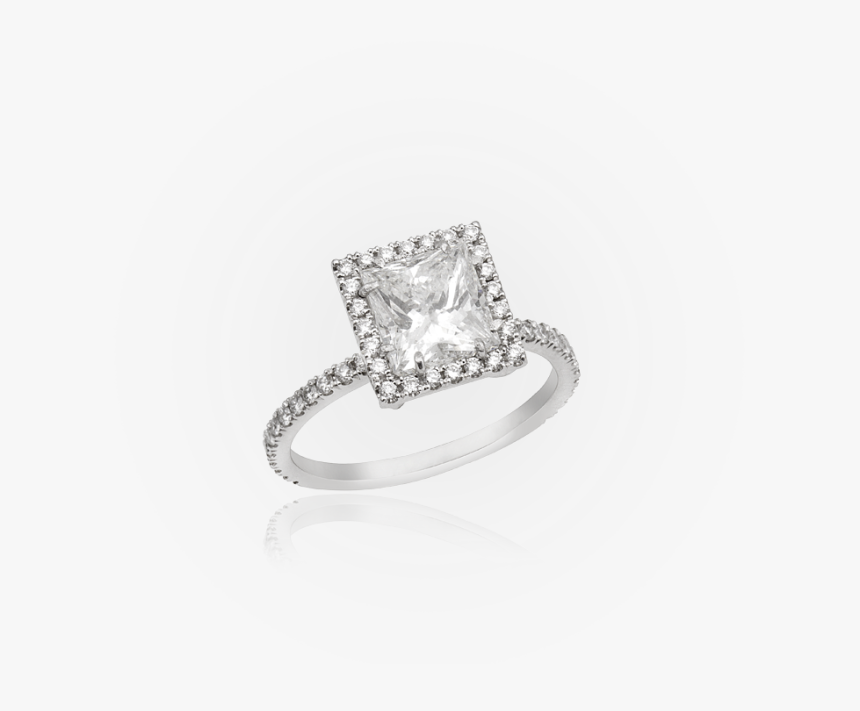 The Princess Cut Bridal Ring - Engagement Ring, HD Png Download, Free Download