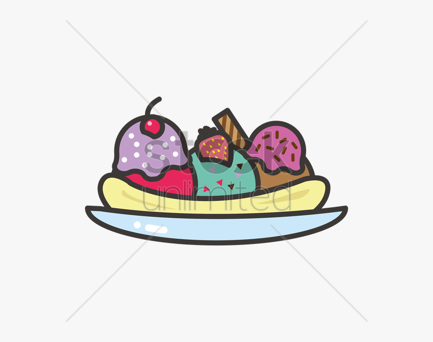 Banana Split Clipart Transparent, HD Png Download, Free Download