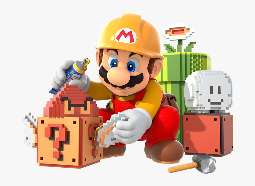 Mario-builder - Super Mario Maker Png, Transparent Png, Free Download