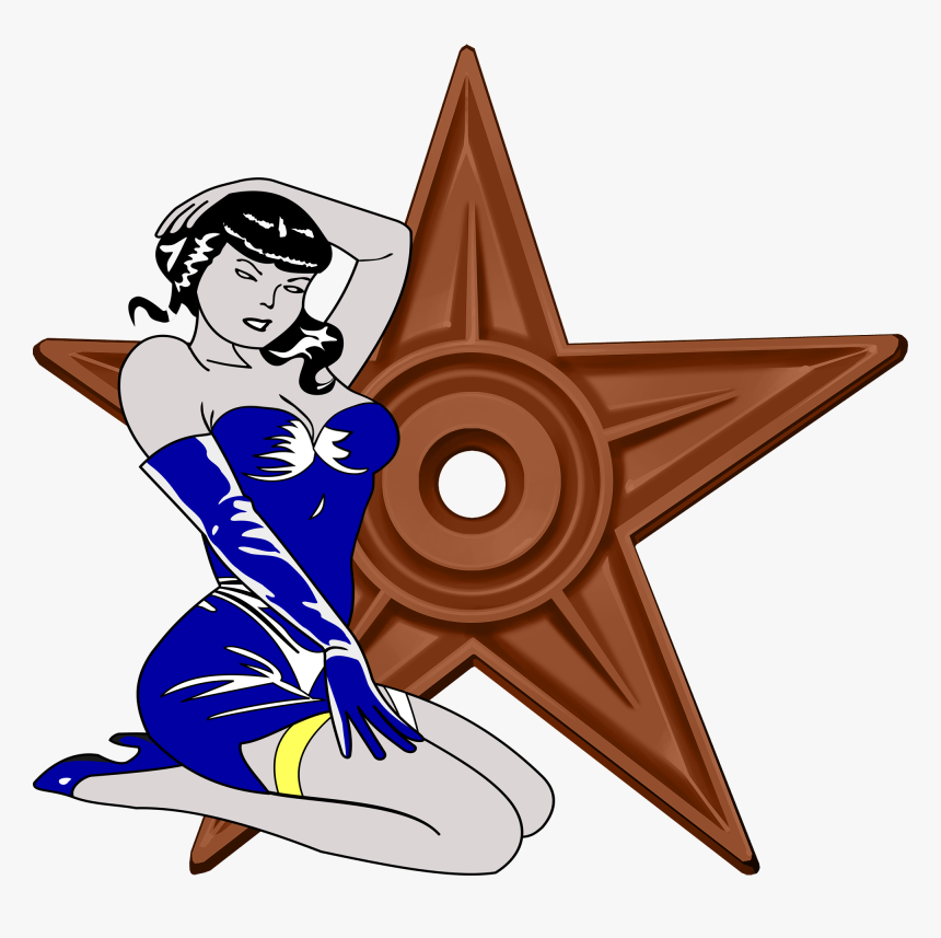 Barnstar Pin-up - Sex Worker Cartoon Png, Transparent Png, Free Download