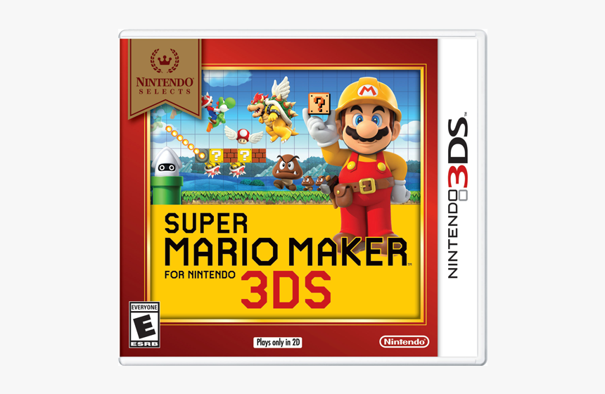 Mario Maker 3ds Nintendo Selects, HD Png Download, Free Download