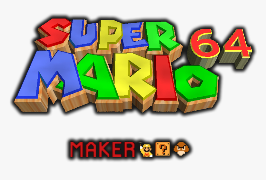 Super Mario 64 Hacks Wiki - Super Mario 64 Maker Logo, HD Png Download, Free Download