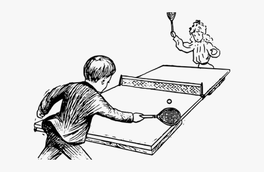 Ping Pong Clipart Animated - Ping Pong Clipart Black And White, HD Png Download, Free Download