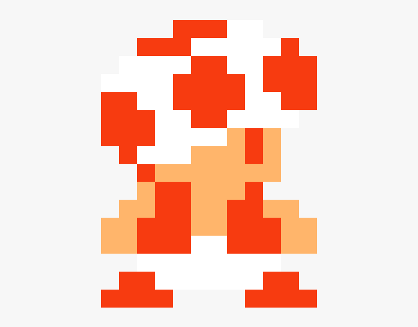 Pixel Art Grid Toad - Pixel Art Grid Gallery