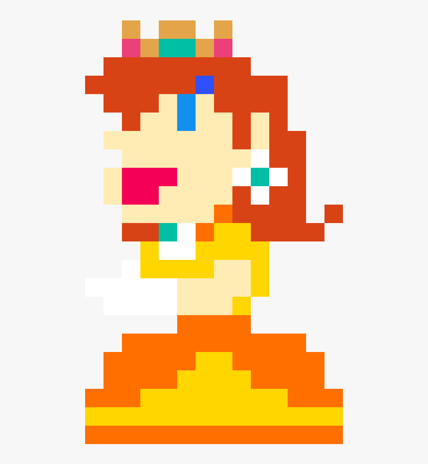 Princess Peach 8 Bit Png, Transparent Png, Free Download