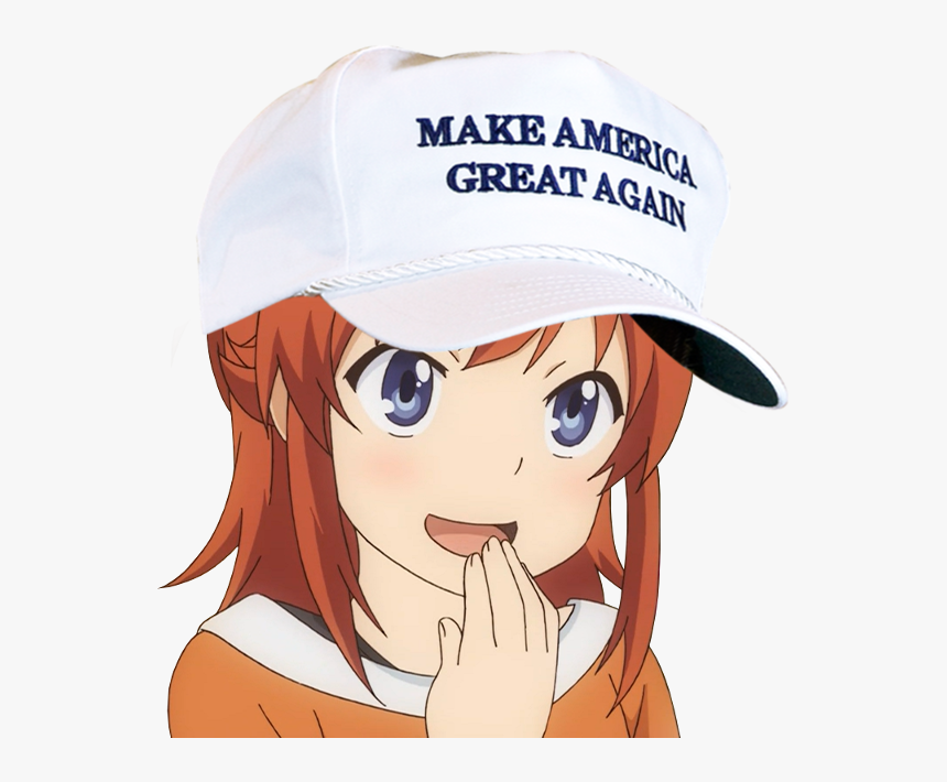 View Samegoogleiqdbsaucenao Smug America , - Make America Great Again Hat Anime, HD Png Download, Free Download