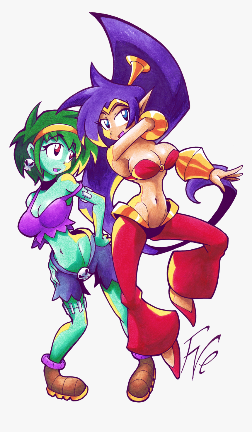 Transparent Shantae Png - Shantae Half Genie Hero Fan Art, Png Download, Free Download
