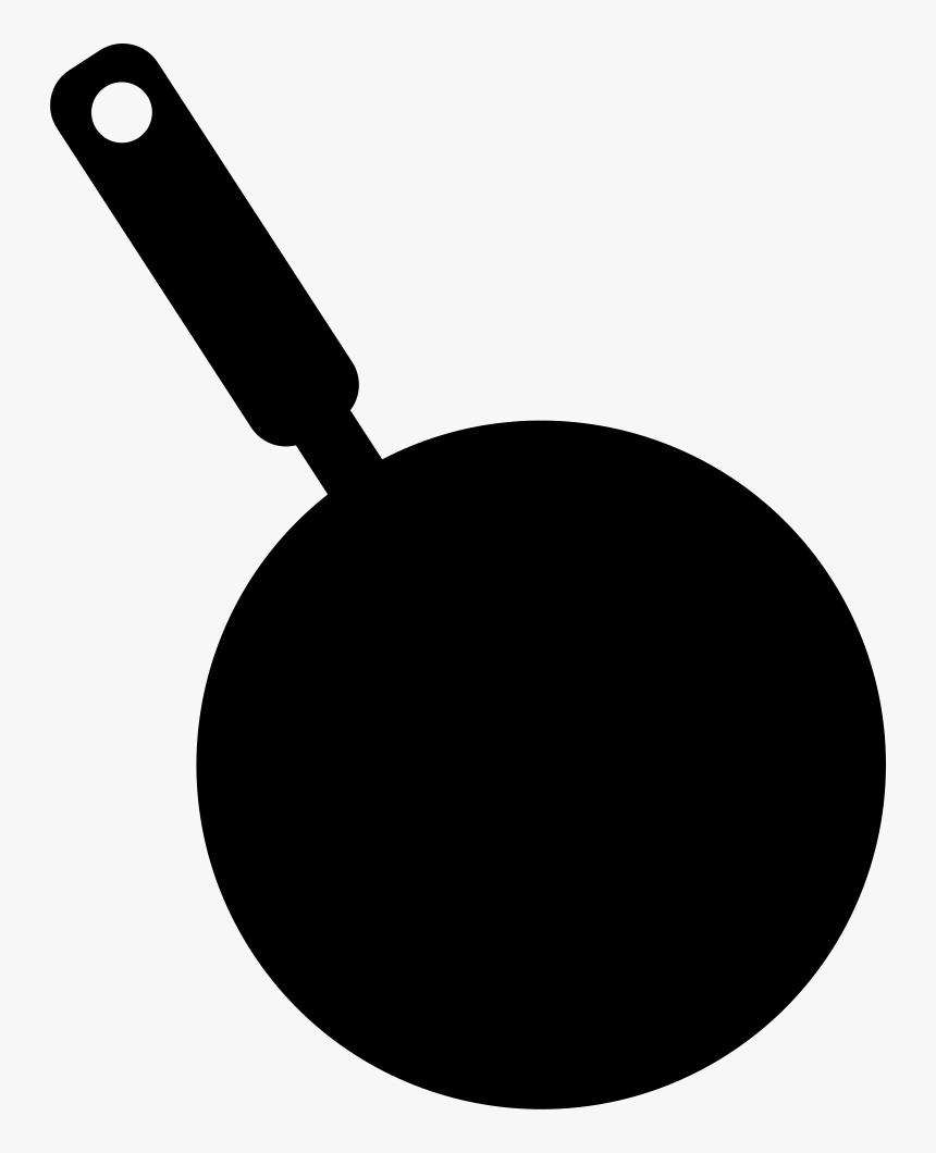 Frying Pan Silhouette From Top View - Frying Pan Icon, HD Png Download, Free Download