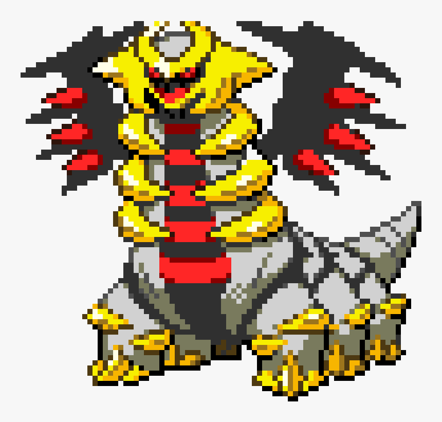 Transparent Giratina Png - Giratina Pixel Art Grid, Png Download, Free Download