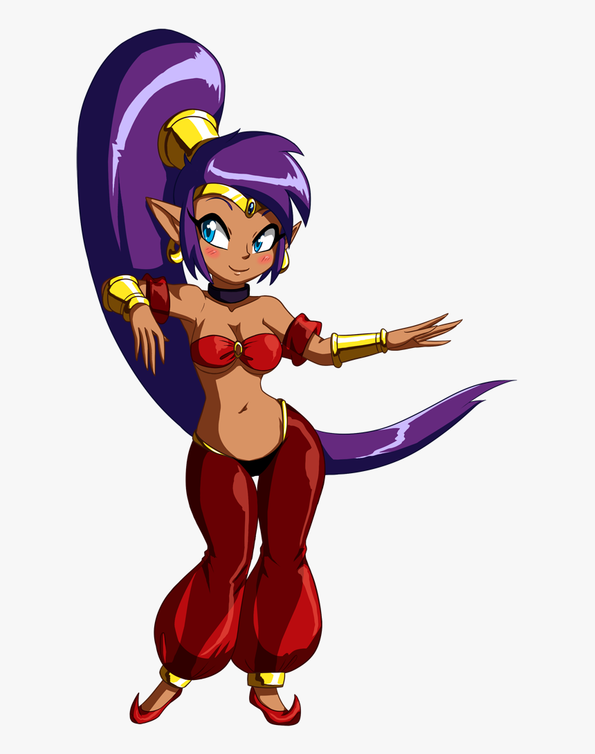 Shantae Half Genie Half Human All Cute By Crovirus-d6lcgdo - Half Human Half Genie, HD Png Download, Free Download