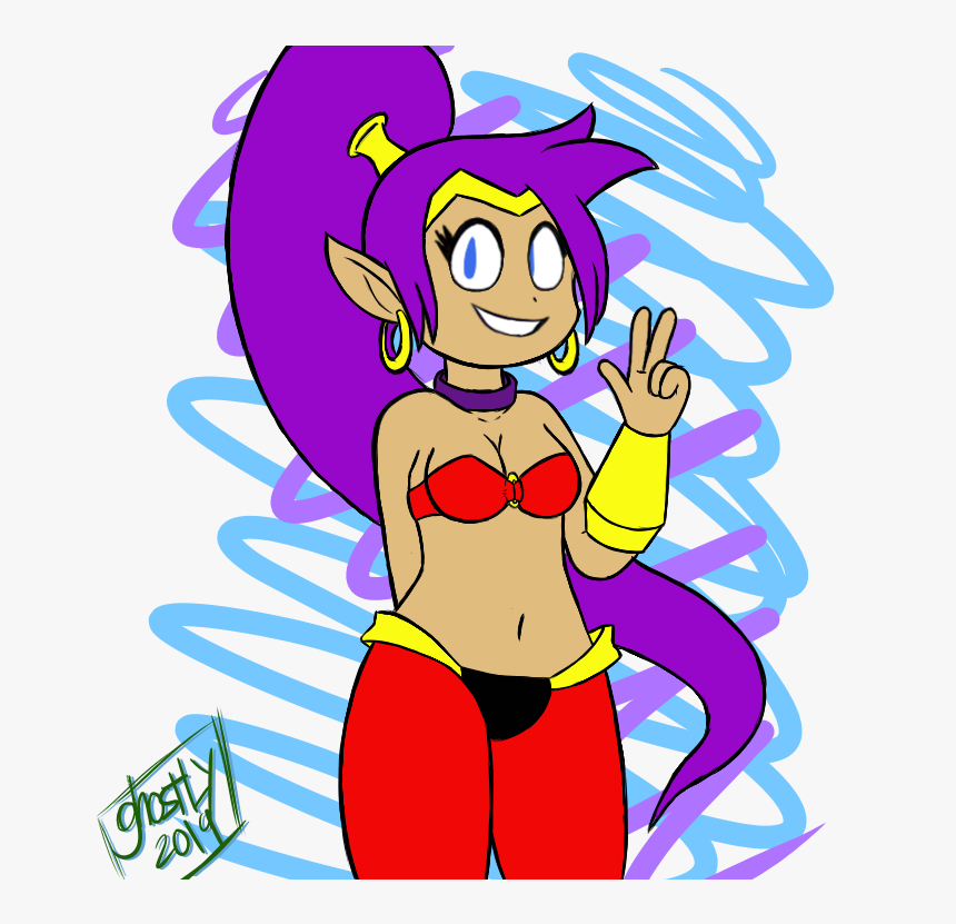 Shantae Is Genie - Cartoon, HD Png Download, Free Download