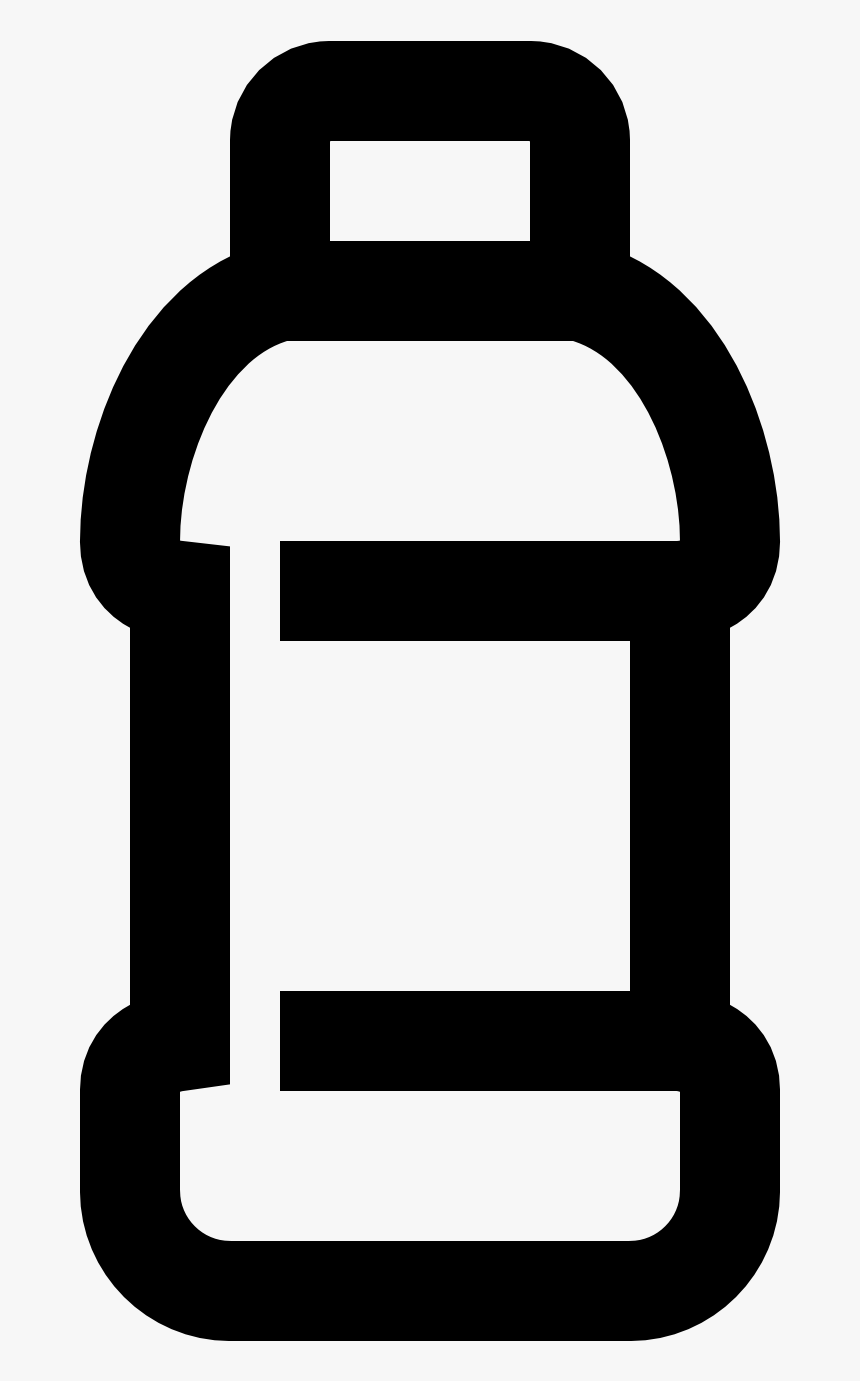 Water Bottle Icon Png - Plastic Bottle Png Symbol, Transparent Png, Free Download