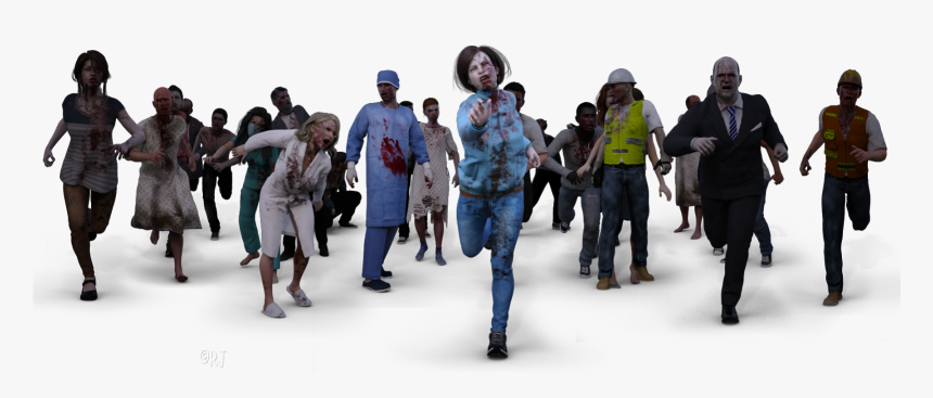 Zombie Horde Png, Transparent Png, Free Download