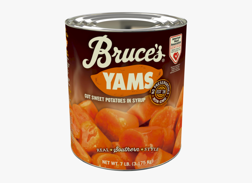 Bruce’s Yams Cut Sweet Potatoes In Syrup - Bruce's Yams Cut Sweet Potatoes In Syrup, HD Png Download, Free Download