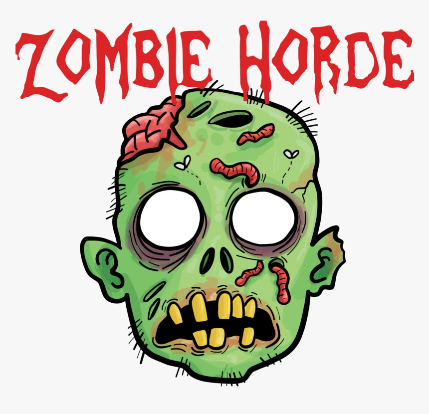 Zombie Label - Zombie Head Clip Art, HD Png Download, Free Download