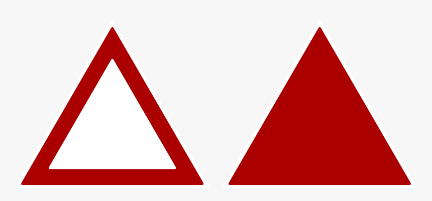 Red Triangle Outline Png - Triangle Red Logo Png, Transparent Png, Free Download