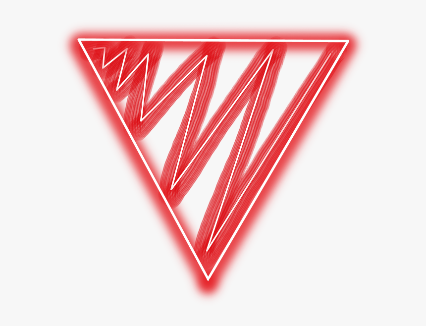 Transparent Red Triangle Png - Red Neon Triangle Png, Png Download, Free Download