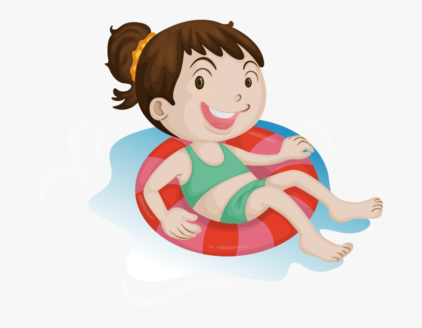 Cartoon Swimming Illustration - Kids Swimming Transparent, HD Png Download, Free Download