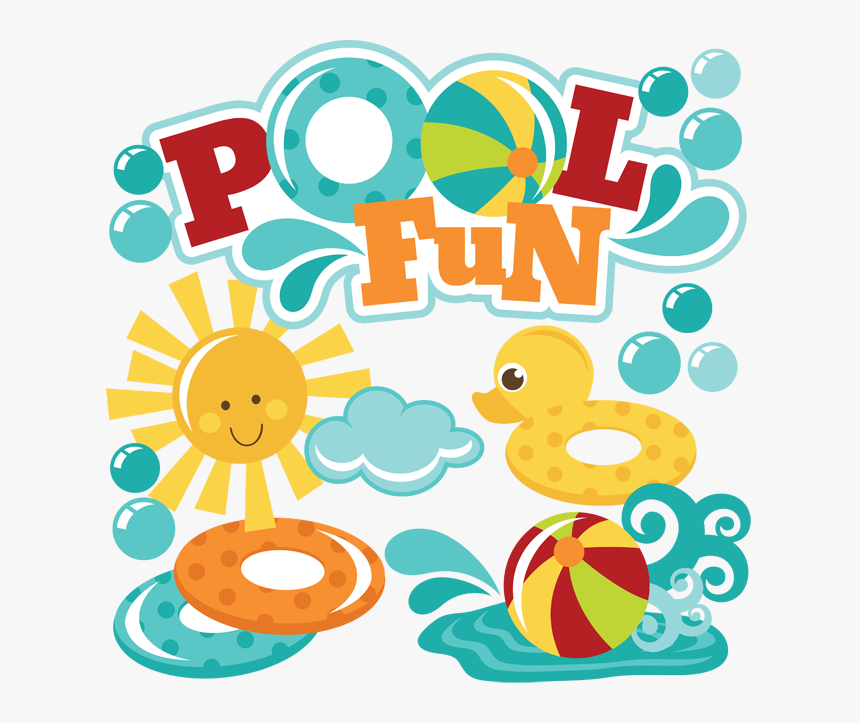 Swimming Transparent Fun - Swimming Pool Fun Clipart, HD Png Download, Free Download