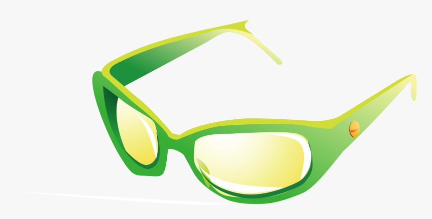 Vector Glasses Clip Arts - Зеленые Очки Пнг Без Фона Клип Арт, HD Png Download, Free Download