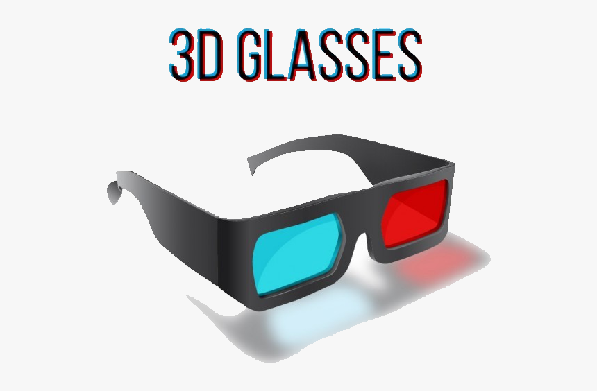 3d Glasses Film Stereoscopy Free Frame Clipart - Stereoscopy, HD Png Download, Free Download