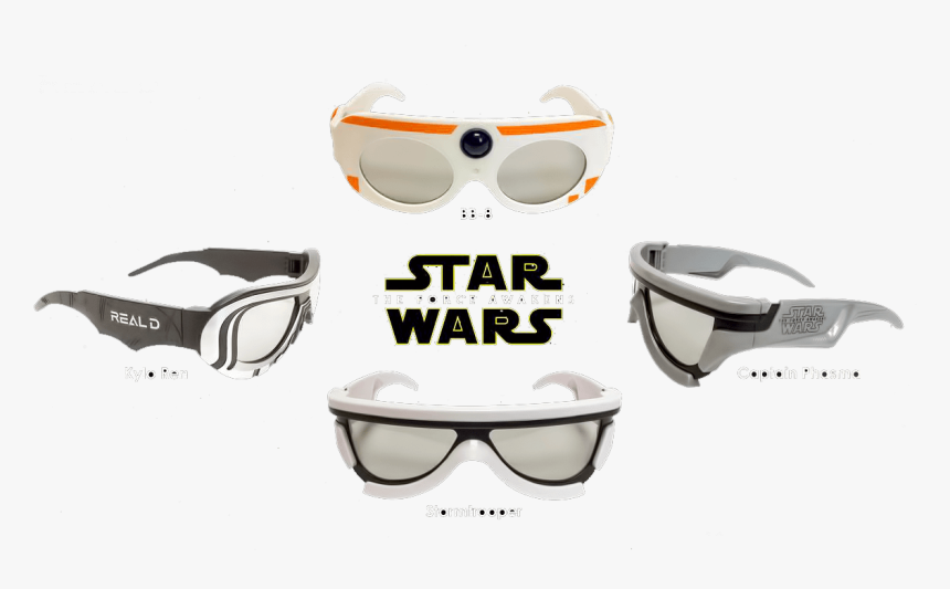 Star Wars 3d Glasses - Aviator Sunglass, HD Png Download, Free Download