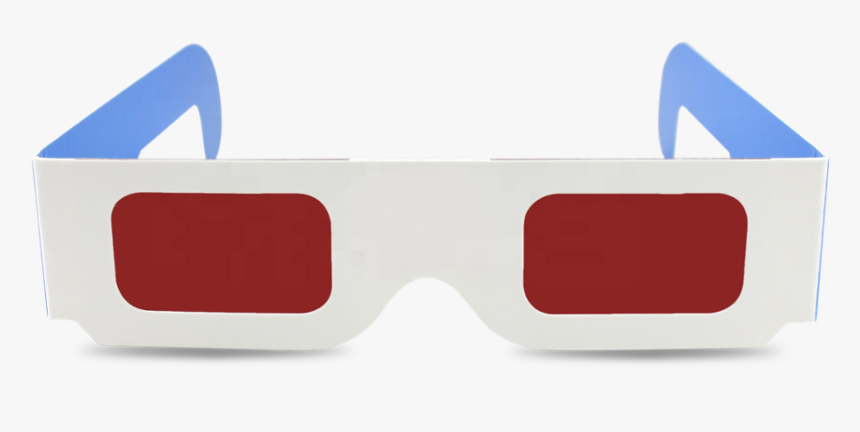 Red Lens Decoder 3d Paper Glasses - Plastic, HD Png Download, Free Download