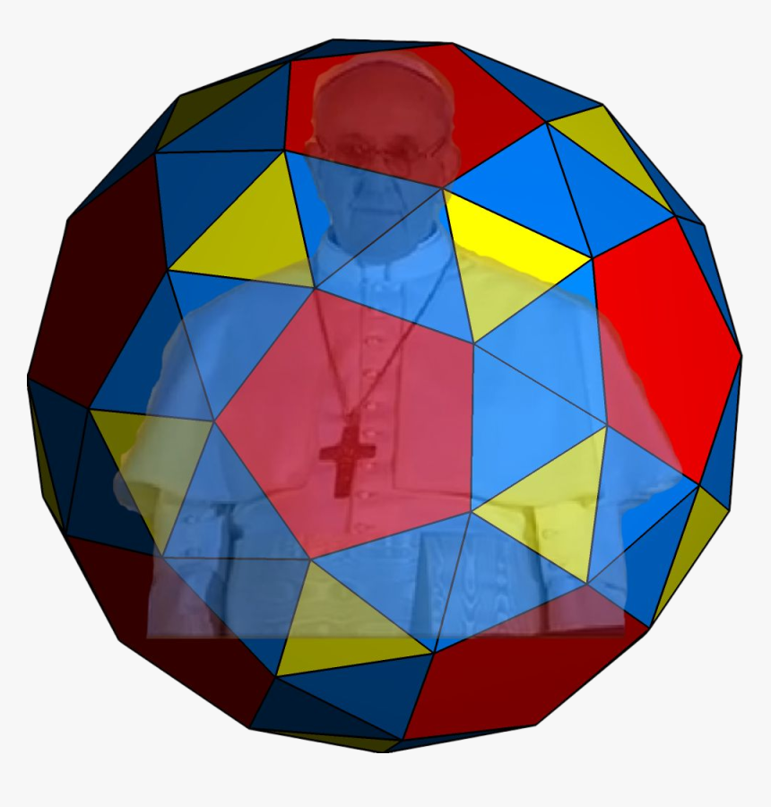 Pope Francis Inside Uniform Polyhedron Clipped Rev - Polyhedron, HD Png Download, Free Download