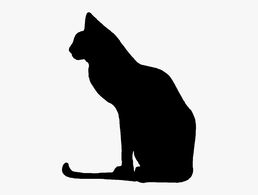 Cat On A Wall Silhouette, HD Png Download, Free Download