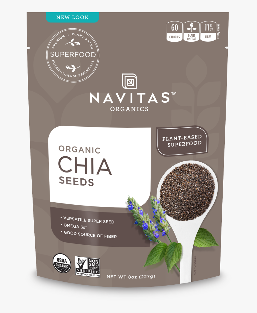 Navitas Organics Organic Chia Seeds, HD Png Download, Free Download
