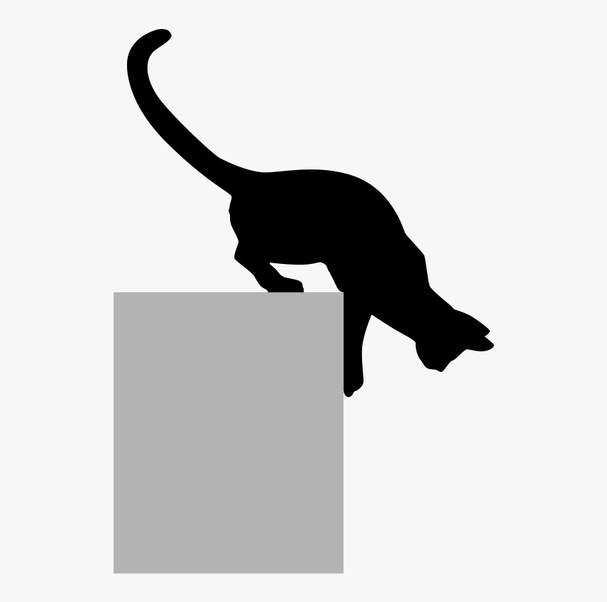 Black Silhouette Cat Png, Transparent Png, Free Download